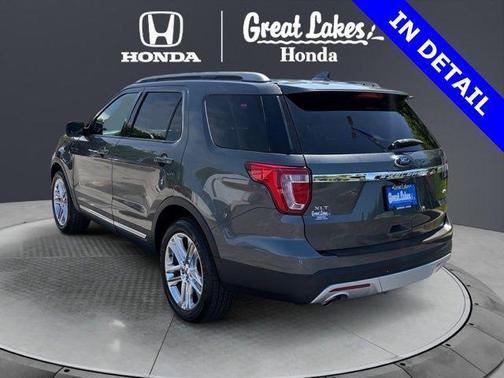 White Platinum Metallic Tri-Coat 2017 Ford Explorer XLT