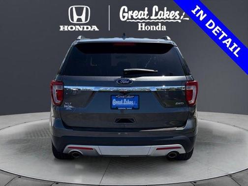 White Platinum Metallic Tri-Coat 2017 Ford Explorer XLT