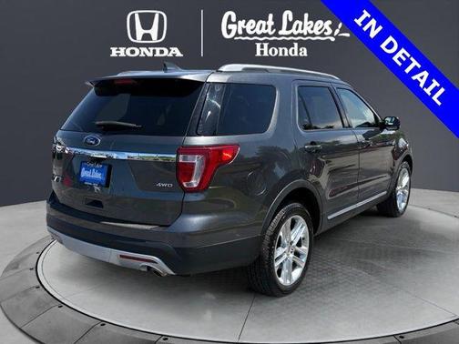 White Platinum Metallic Tri-Coat 2017 Ford Explorer XLT
