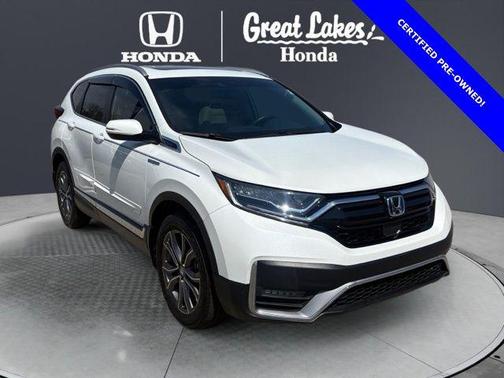 Platinum White Pearl 2021 Honda CR-V Hybrid Touring