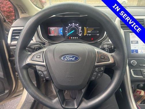 White Gold Metallic 2019 Ford Fusion SE