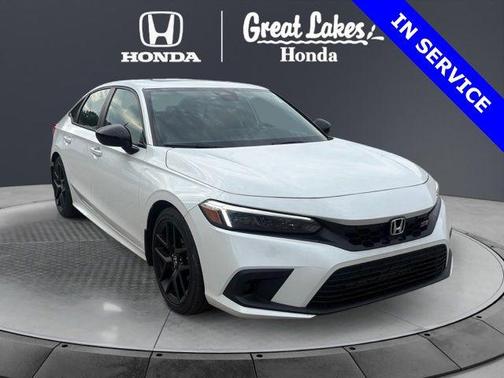 Platinum White Pearl 2024 Honda Civic Si Base