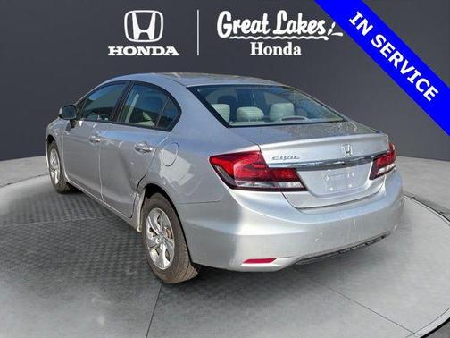 Alabaster Silver Metallic 2013 Honda Civic LX