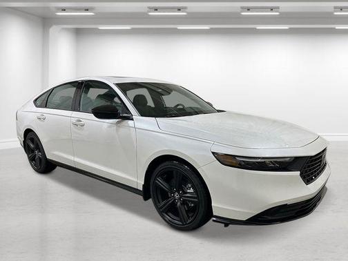 Platinum White Pearl 2026 Honda Accord Hybrid Sport-L