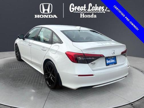 Platinum White Pearl 2024 Honda Civic Sport