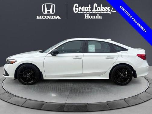 Platinum White Pearl 2024 Honda Civic Sport
