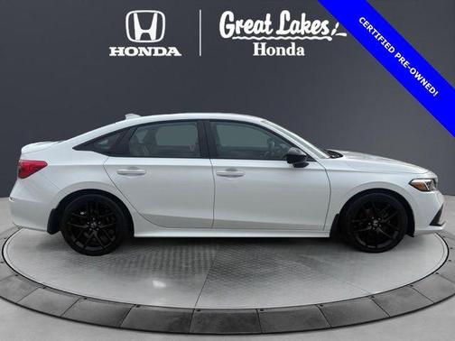 Platinum White Pearl 2024 Honda Civic Sport