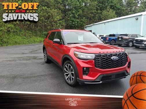 Rapid Red Metallic Tinted Clearcoat 2026 Ford Explorer ST-Line