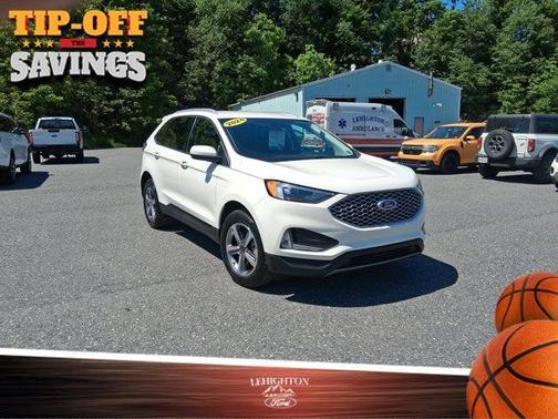 Star White Metallic Tri-Coat 2024 Ford Edge SEL