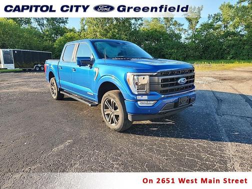 Atlas Blue Metallic 2022 Ford F-150 Lariat