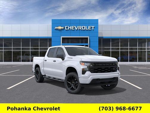 Summit White 2026 Chevrolet Silverado 1500 Custom