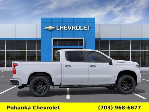 Summit White 2026 Chevrolet Silverado 1500 Custom