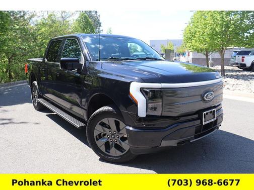 Agate Black Metallic 2023 Ford F-150 Lightning LARIAT