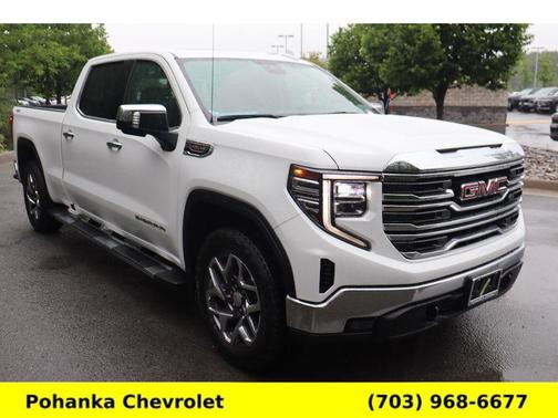 Summit White 2023 GMC Sierra 1500 SLT