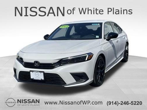 Platinum White Pearl 2023 Honda Civic Sport