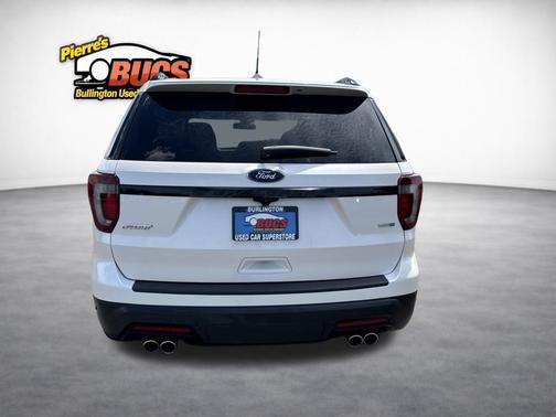 White Platinum Clearcoat Metallic 2019 Ford Explorer Sport