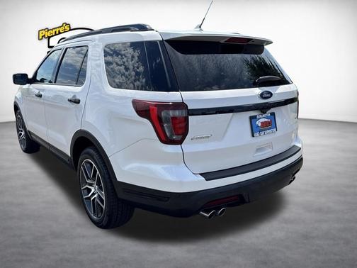 White Platinum Clearcoat Metallic 2019 Ford Explorer Sport