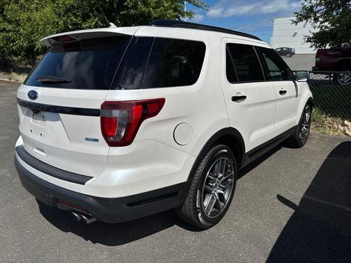 White Platinum Clearcoat Metallic 2019 Ford Explorer Sport