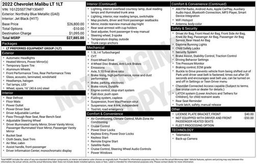2022 Chevrolet Malibu FWD LT