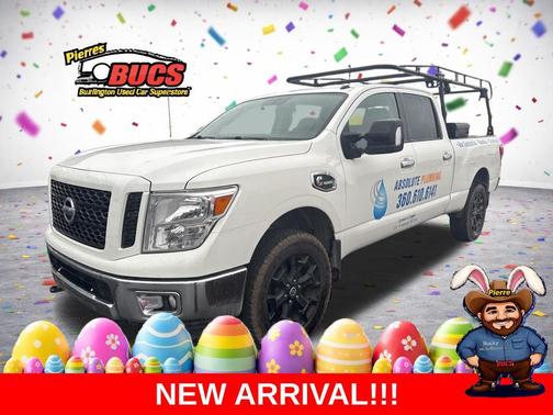 Pearl White 2019 Nissan Titan XD SV