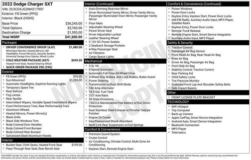 2022 Dodge Charger SXT