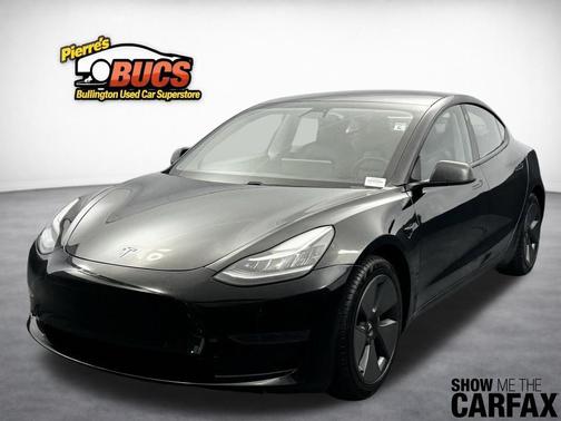 Solid Black 2021 Tesla Model 3 Standard Range Plus