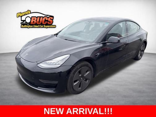 Solid Black 2021 Tesla Model 3 Standard Range Plus