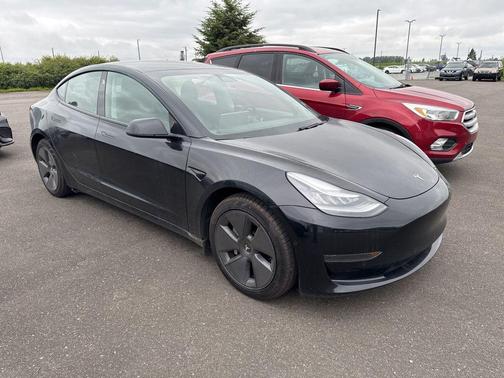 Solid Black 2021 Tesla Model 3 Standard Range Plus