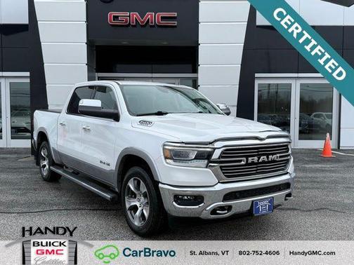 Ivory White Tri-Coat Pearlcoat 2021 RAM 1500 Laramie