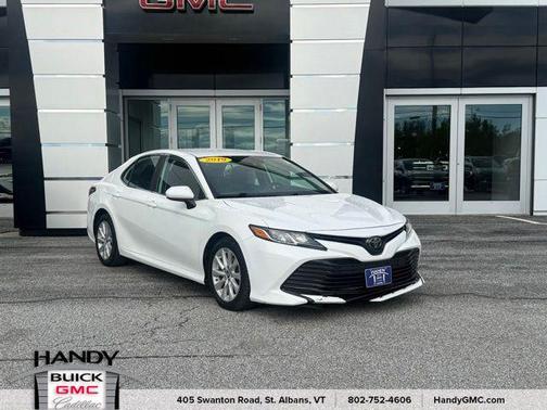 Super White 2019 Toyota Camry LE