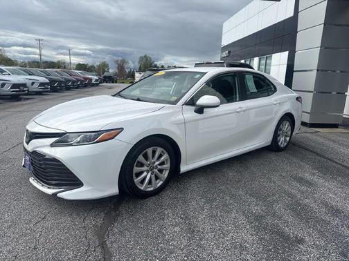 Super White 2019 Toyota Camry LE
