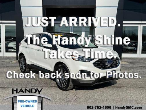 Star White Metallic Tri-Coat 2022 Ford Edge Titanium