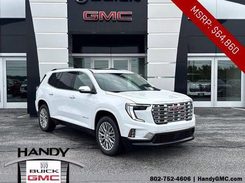Summit White 2026 GMC Acadia Denali