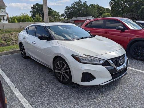 White 2020 Nissan Maxima 3.5 S