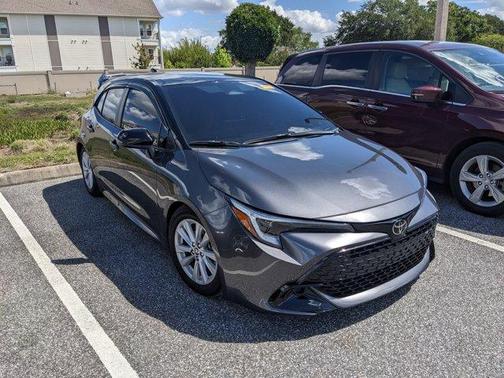 Midnight Black Metallic 2025 Toyota Corolla Hatchback SE
