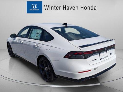 Platinum White Pearl 2026 Honda Accord Hybrid Sport-L