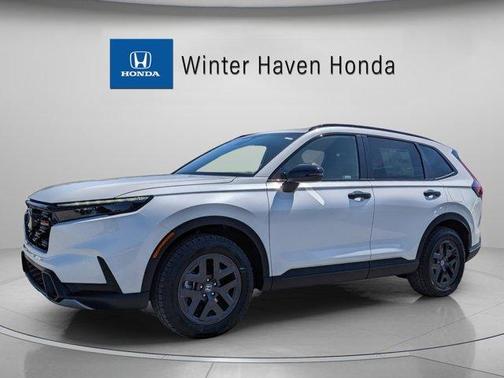 Platinum White Pearl 2026 Honda CR-V Hybrid TrailSport