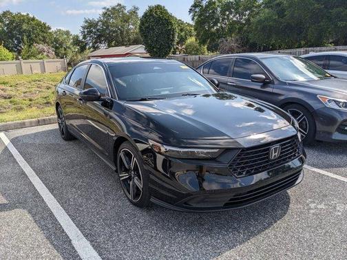Crystal Black Pearl 2024 Honda Accord Hybrid Sport