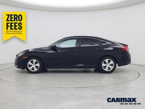 Black 2017 Honda Civic LX