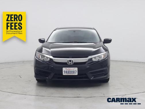 Black 2017 Honda Civic LX