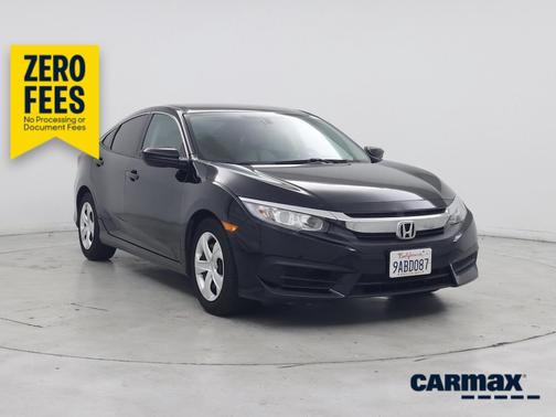 Black 2017 Honda Civic LX