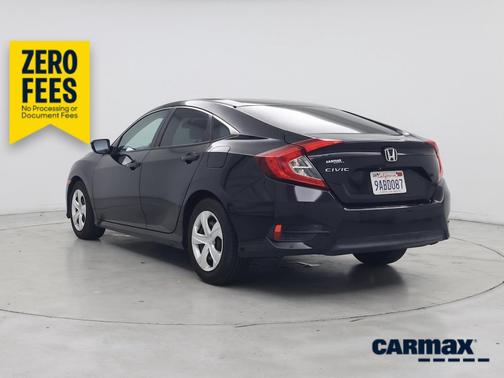 Black 2017 Honda Civic LX