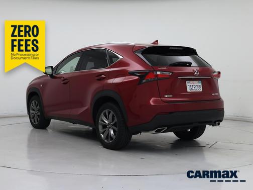 Red 2016 Lexus NX 200t F-Sport