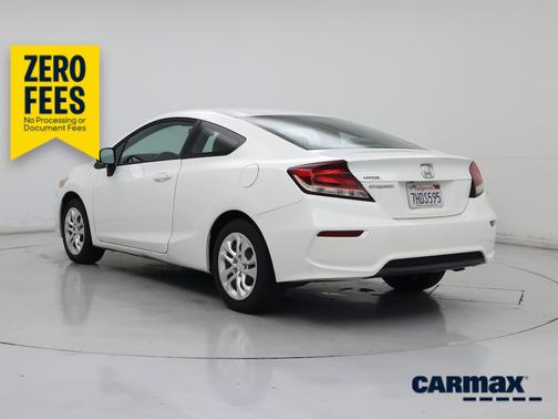 White 2014 Honda Civic LX