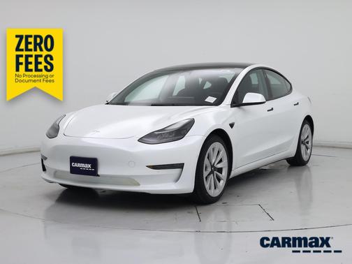 White 2022 Tesla Model 3 Long Range