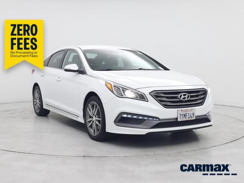 White 2017 Hyundai SONATA Sport