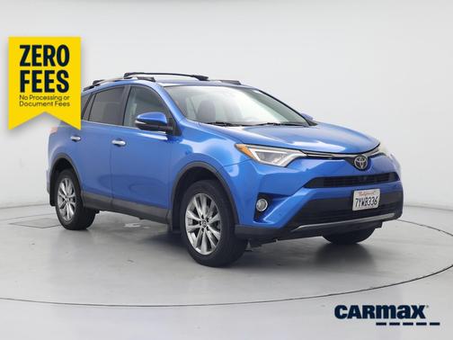 Blue 2017 Toyota RAV4 Limited