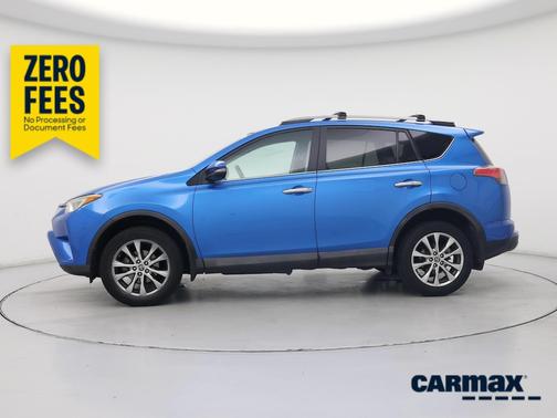 Blue 2017 Toyota RAV4 Limited