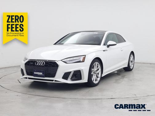 White 2023 Audi A5 S-Line Premium