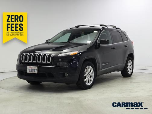 Black 2015 Jeep Cherokee Latitude